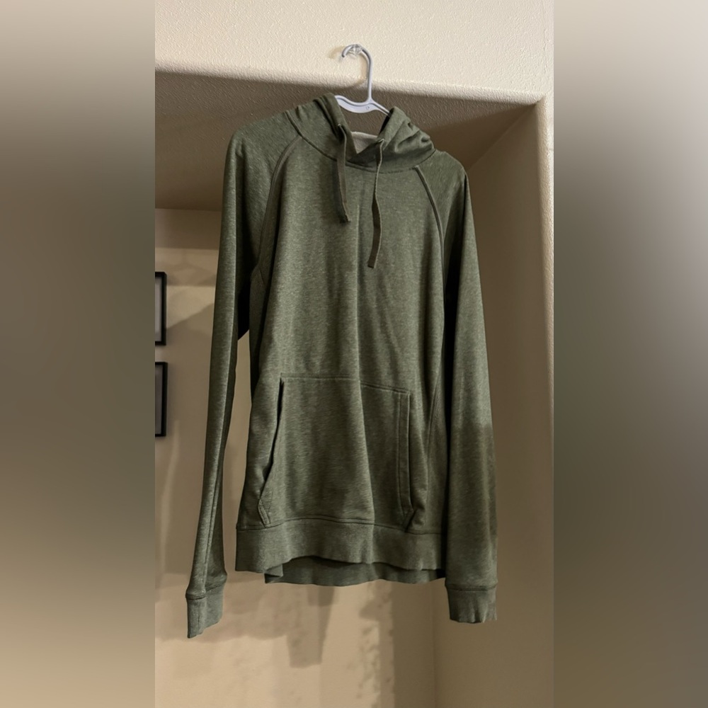 Green hoodie